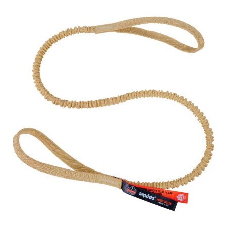 Ergodyne Squids 3120 Cut-Resistant Aramid Tool Lanyard, Dual Loop Ends, 10lbs, Standard, Yellow 19720